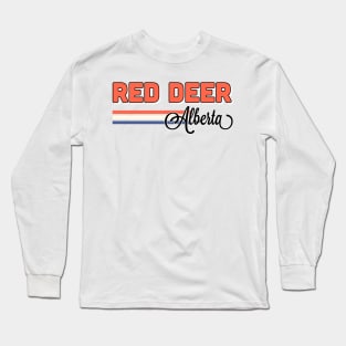 Red Deer Alberta Long Sleeve T-Shirt